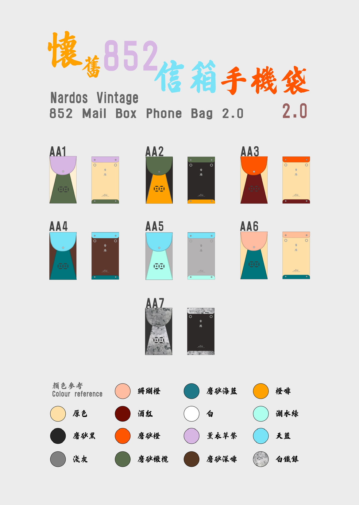 Old Mail box 信箱手機袋2.0 拼色