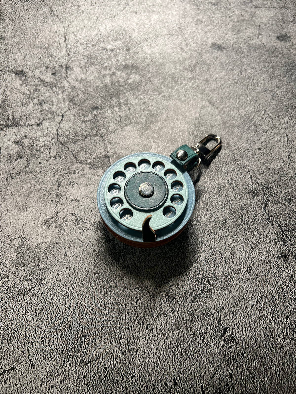 -Rotary Phone Chame 撥個輪電話扣 （銀色數字）