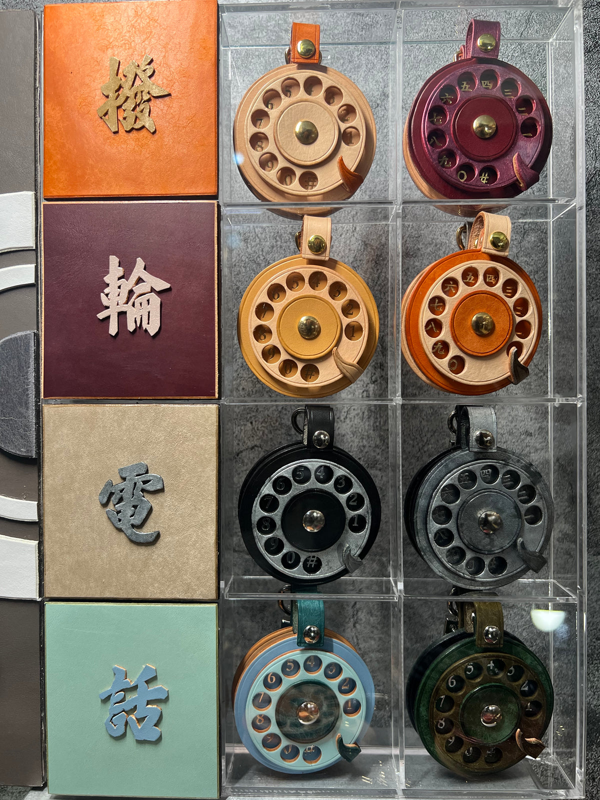 -Rotary Phone Chame 撥個輪電話扣（金色數字）