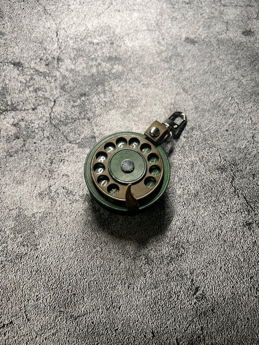 -Rotary Phone Chame 撥個輪電話扣 （銀色數字）